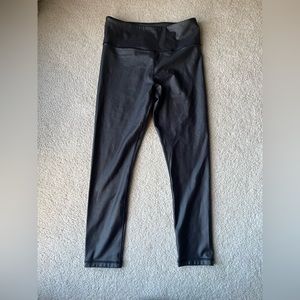 Zyia Black Metallic Leggings